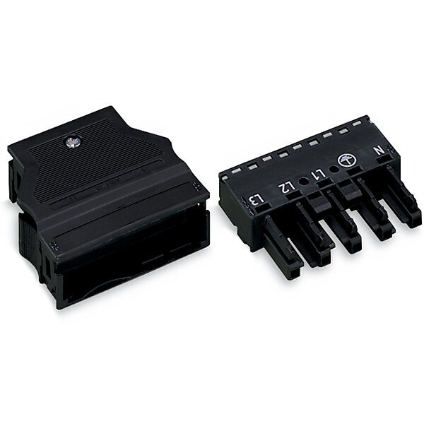 WAGO Buchse 2x0,5-4mmq schwarz 770-105